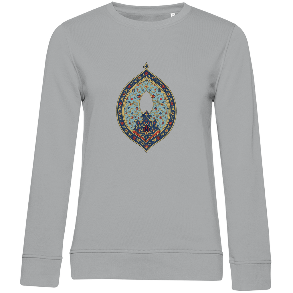 Zauber Anatoliens – Damen Sweatshirt mit türkischem Kunstmotiv aus Bio-Baumwolle
