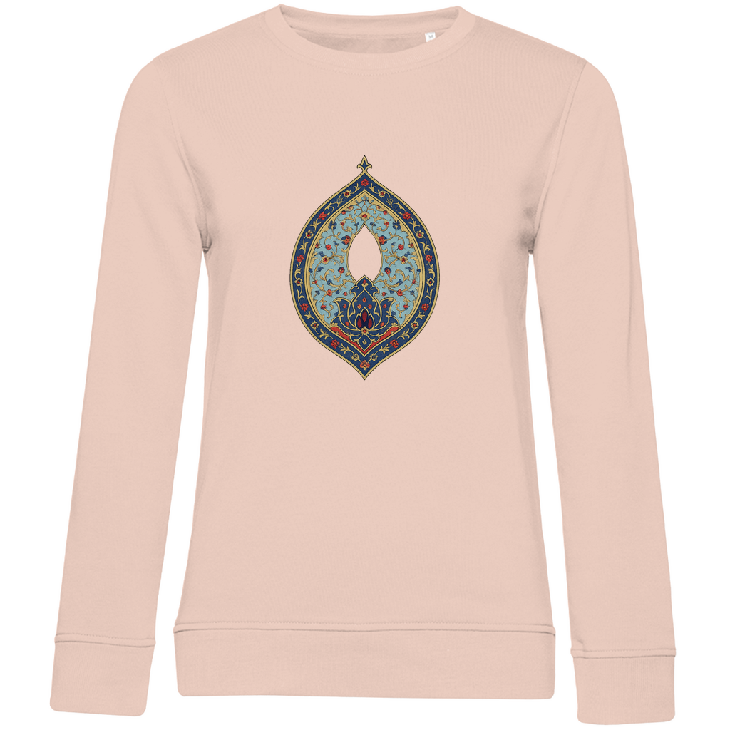 Zauber Anatoliens – Damen Sweatshirt mit türkischem Kunstmotiv aus Bio-Baumwolle