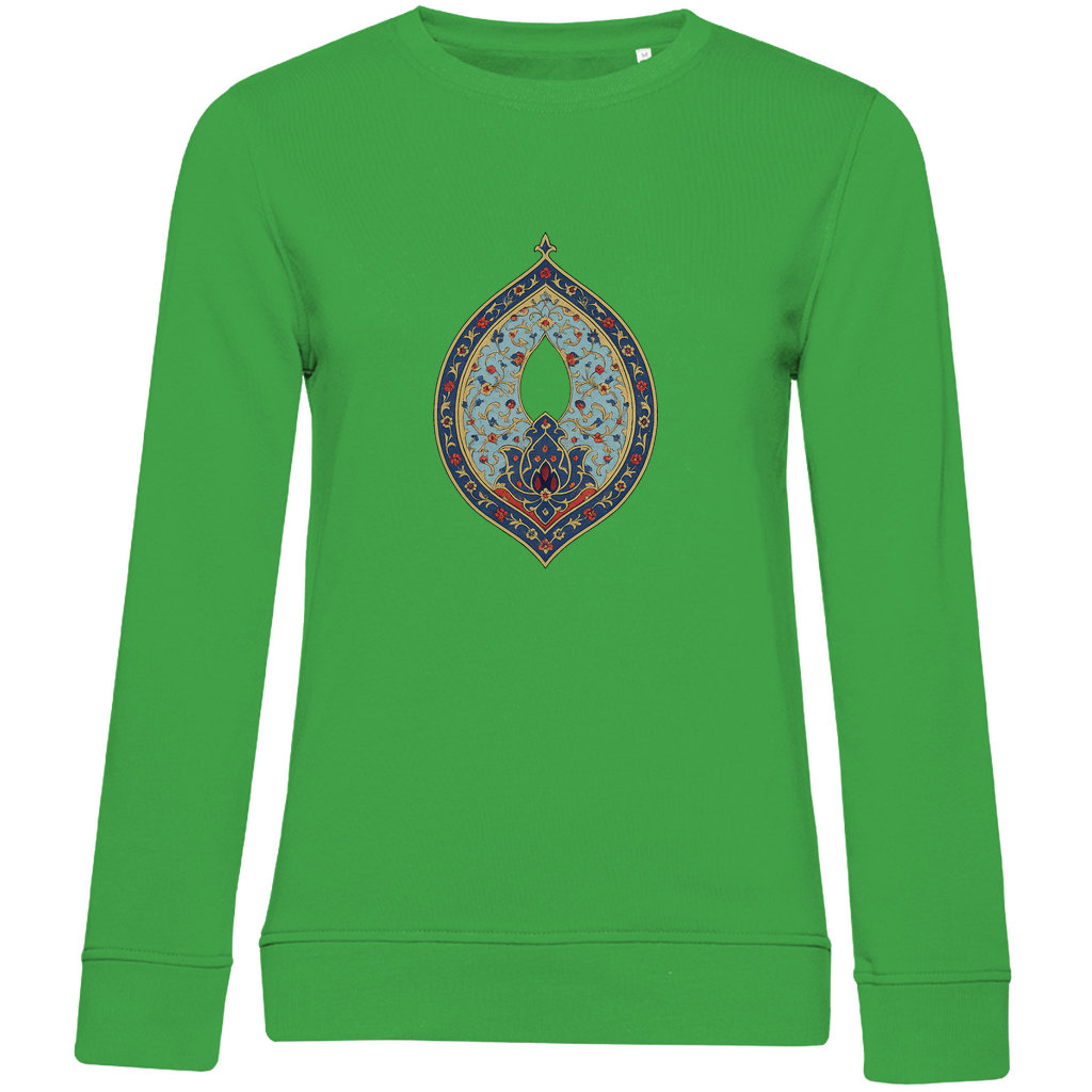 Zauber Anatoliens – Damen Sweatshirt mit türkischem Kunstmotiv aus Bio-Baumwolle