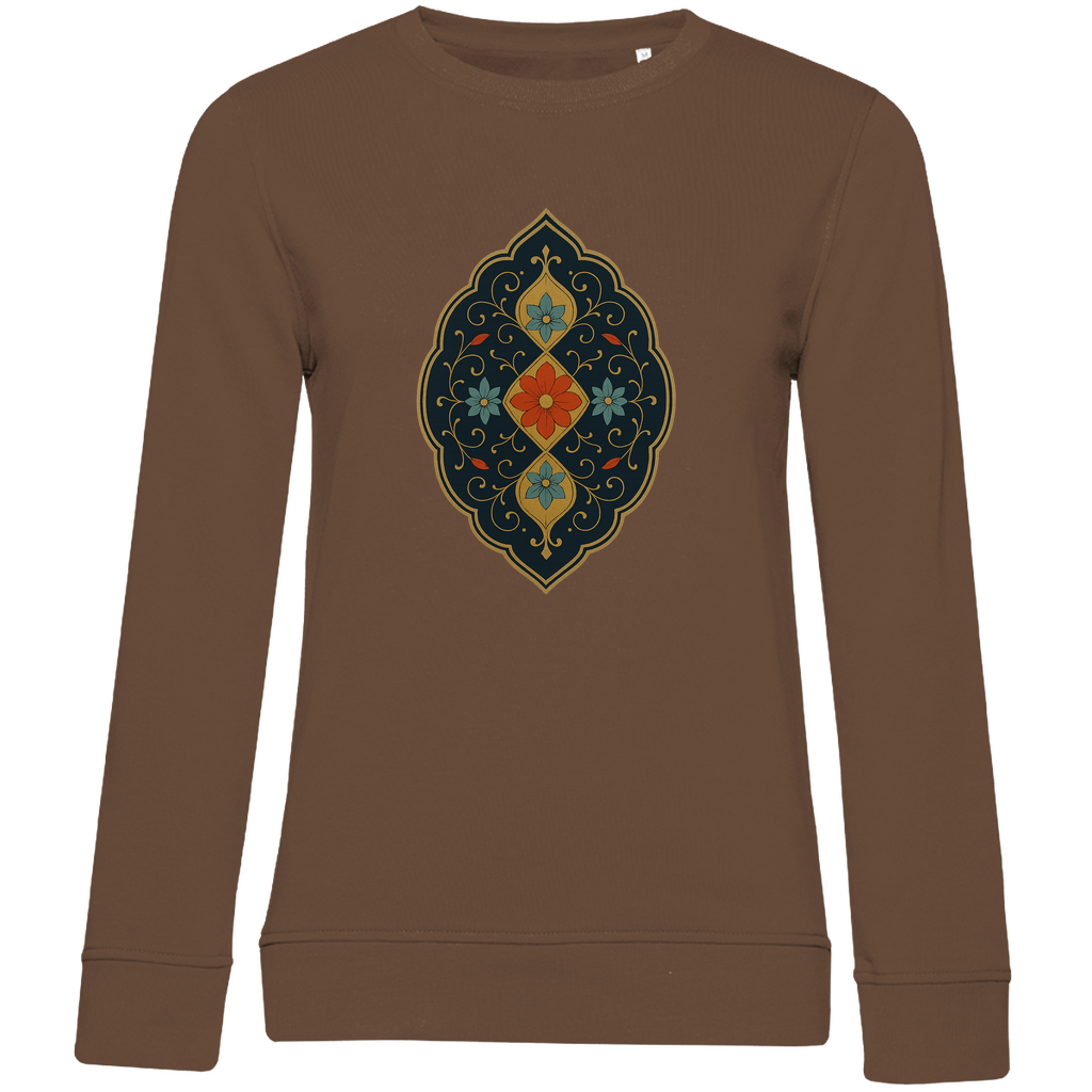 Damen Sweatshirt „Garten der Sultane“ – Edle türkische Blumenornamente | Anatolische Kunst |