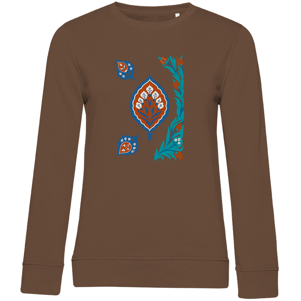 Blütenträume aus Anatolien – Damen Sweatshirt mit kunstvoller türkischer Ornamentik