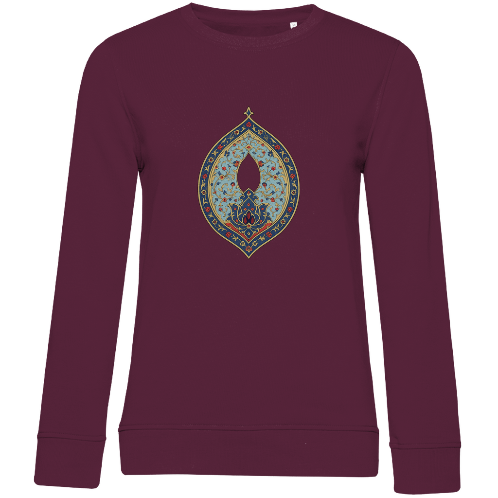 Zauber Anatoliens – Damen Sweatshirt mit türkischem Kunstmotiv aus Bio-Baumwolle