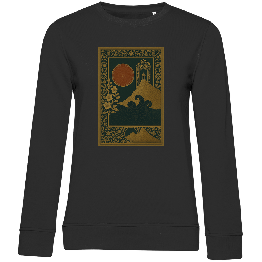 Die Sonne Anatoliens – Damen Sweatshirt mit kunstvollem türkischem Design