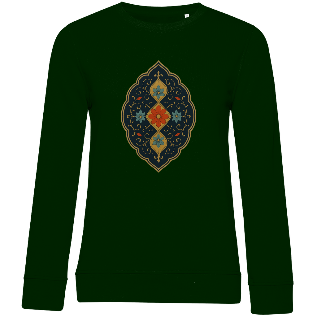 Damen Sweatshirt „Garten der Sultane“ – Edle türkische Blumenornamente | Anatolische Kunst |