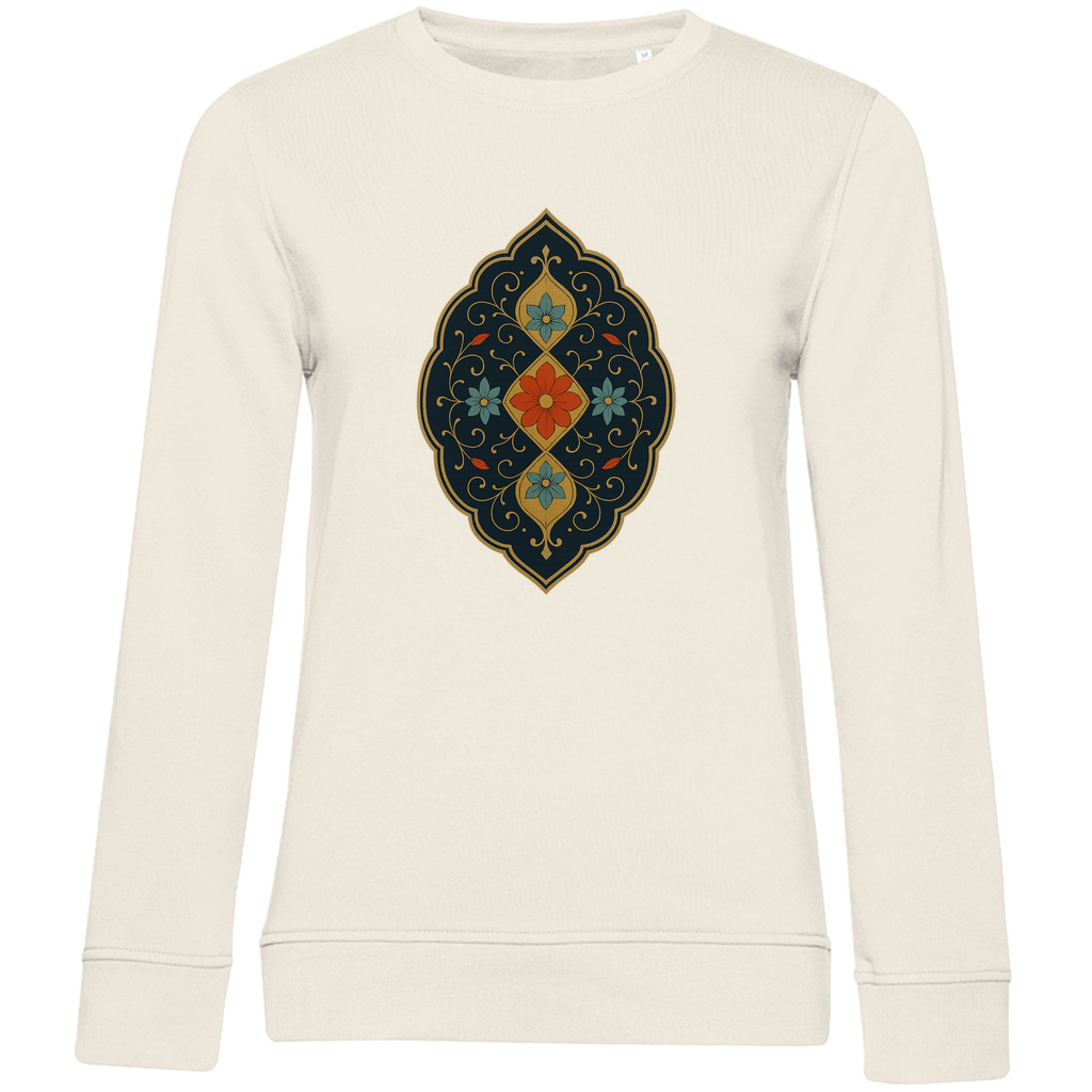 Damen Sweatshirt „Garten der Sultane“ – Edle türkische Blumenornamente | Anatolische Kunst |