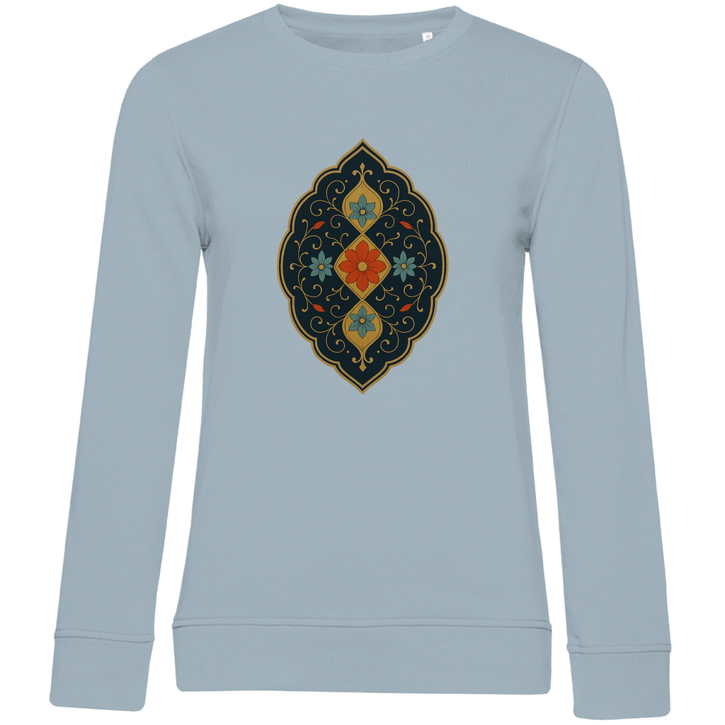 Damen Sweatshirt „Garten der Sultane“ – Edle türkische Blumenornamente | Anatolische Kunst |