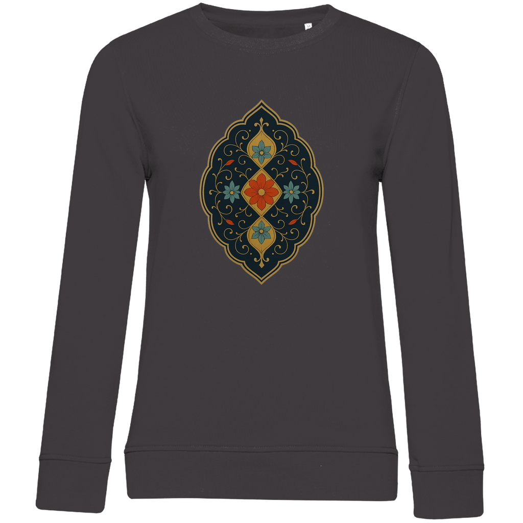 Damen Sweatshirt „Garten der Sultane“ – Edle türkische Blumenornamente | Anatolische Kunst |