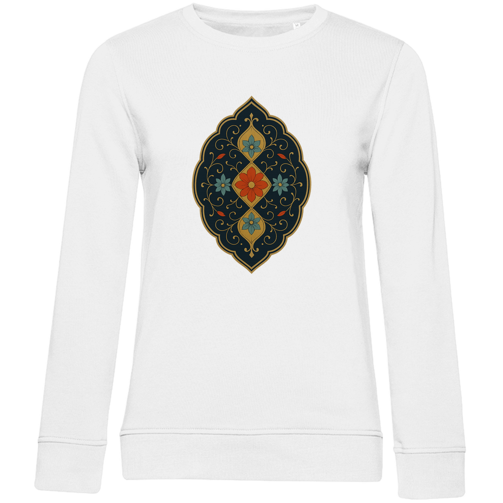 Damen Sweatshirt „Garten der Sultane“ – Edle türkische Blumenornamente | Anatolische Kunst |