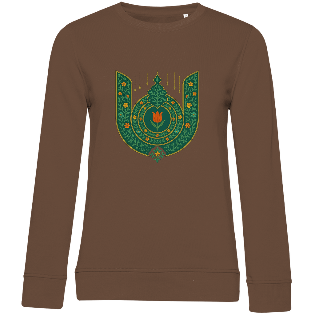 Majestätisches Damen Sweatshirt mit türkischer Blütenornamentik – Tradition trifft moderne Eleganz