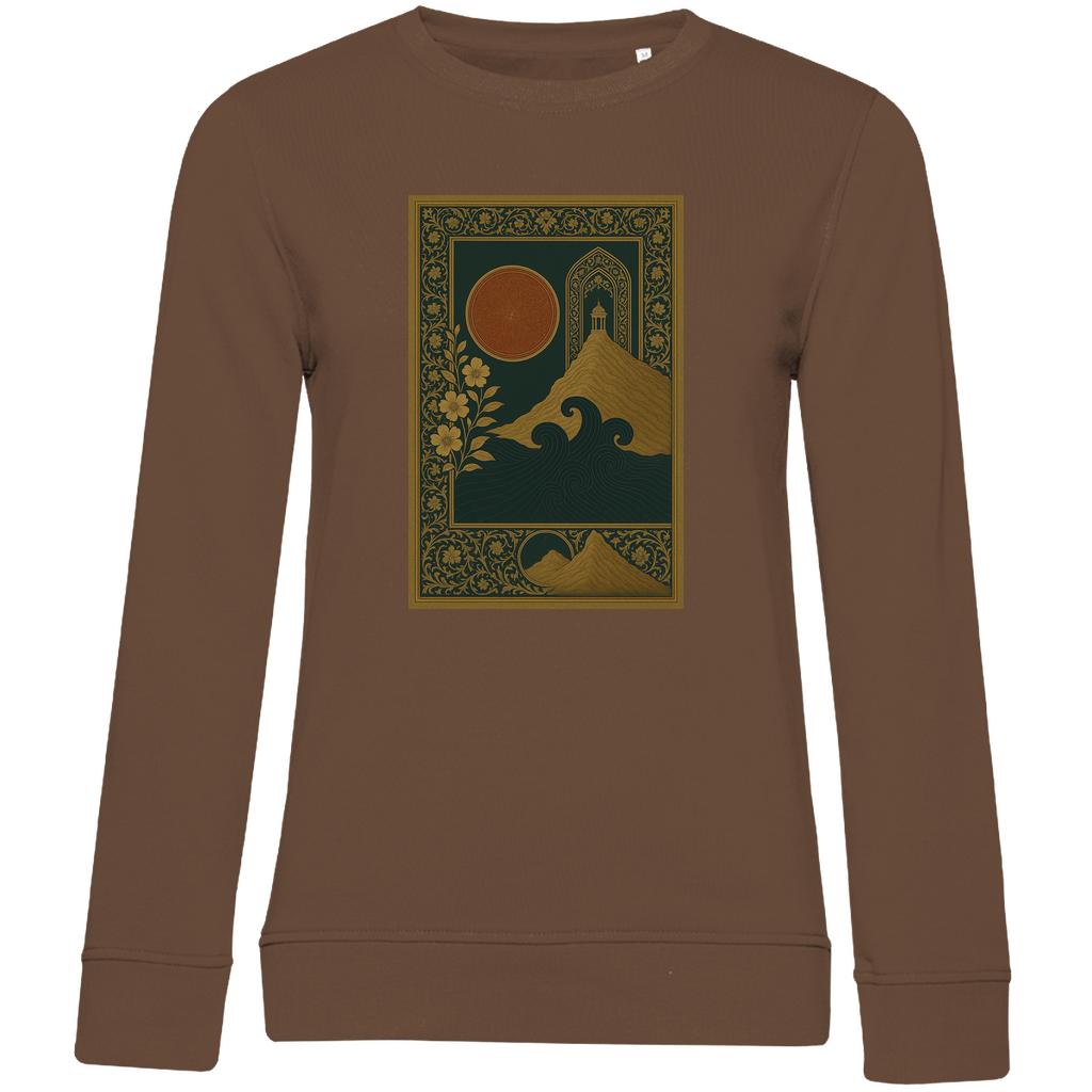 Die Sonne Anatoliens – Damen Sweatshirt mit kunstvollem türkischem Design