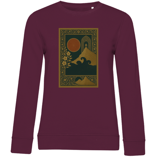 Die Sonne Anatoliens – Damen Sweatshirt mit kunstvollem türkischem Design