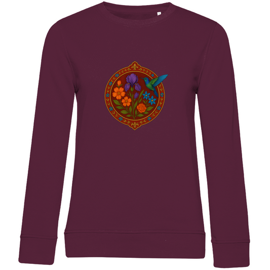 Blumengarten Anatoliens – Damen Sweatshirt mit edler türkischer Ornamentik | Zeitlose Eleganz