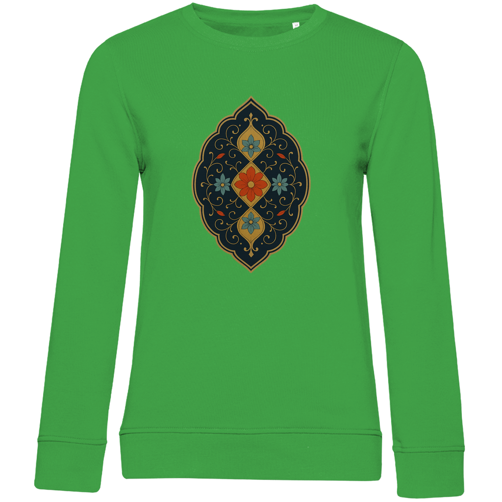 Damen Sweatshirt „Garten der Sultane“ – Edle türkische Blumenornamente | Anatolische Kunst |
