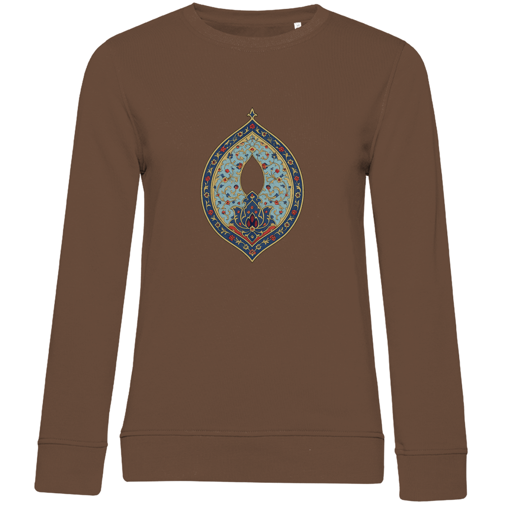 Zauber Anatoliens – Damen Sweatshirt mit türkischem Kunstmotiv aus Bio-Baumwolle