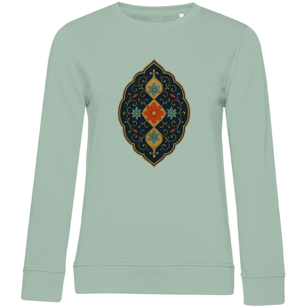Damen Sweatshirt „Garten der Sultane“ – Edle türkische Blumenornamente | Anatolische Kunst |